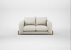 Nuvola 2 Seater Sofa Chunky Boucle Ecru / Walnut Stained