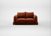 Nuvola 2 Seater Sofa Cotton Velvet Russet / Black