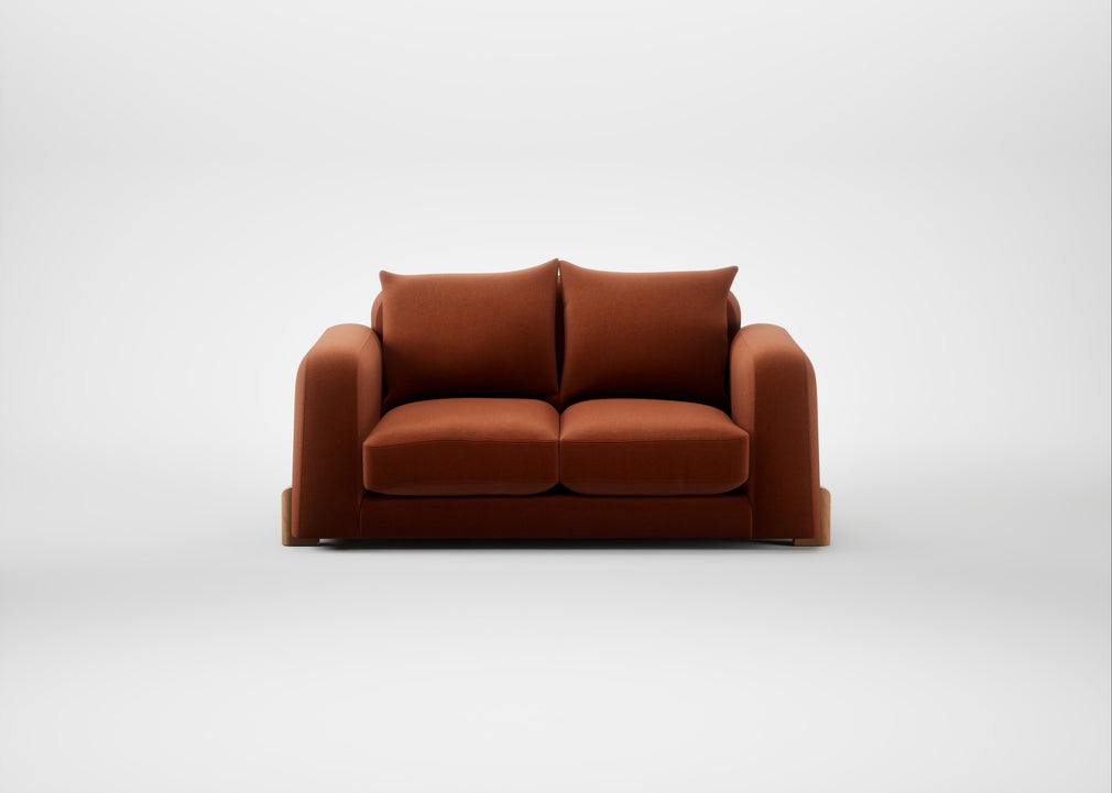 Nuvola 2 Seater Sofa Cotton Velvet Russet / Natural