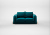 Nuvola 2 Seater Sofa Cotton Velvet Teal / Natural