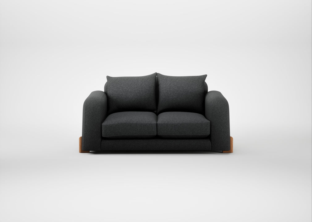 Nuvola 2 Seater Sofa Melton Wool Granite / Natural