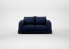 Nuvola 2 Seater Sofa Melton Wool New Navy / Natural