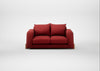 Nuvola 2 Seater Sofa Melton Wool Red Oxide / Natural