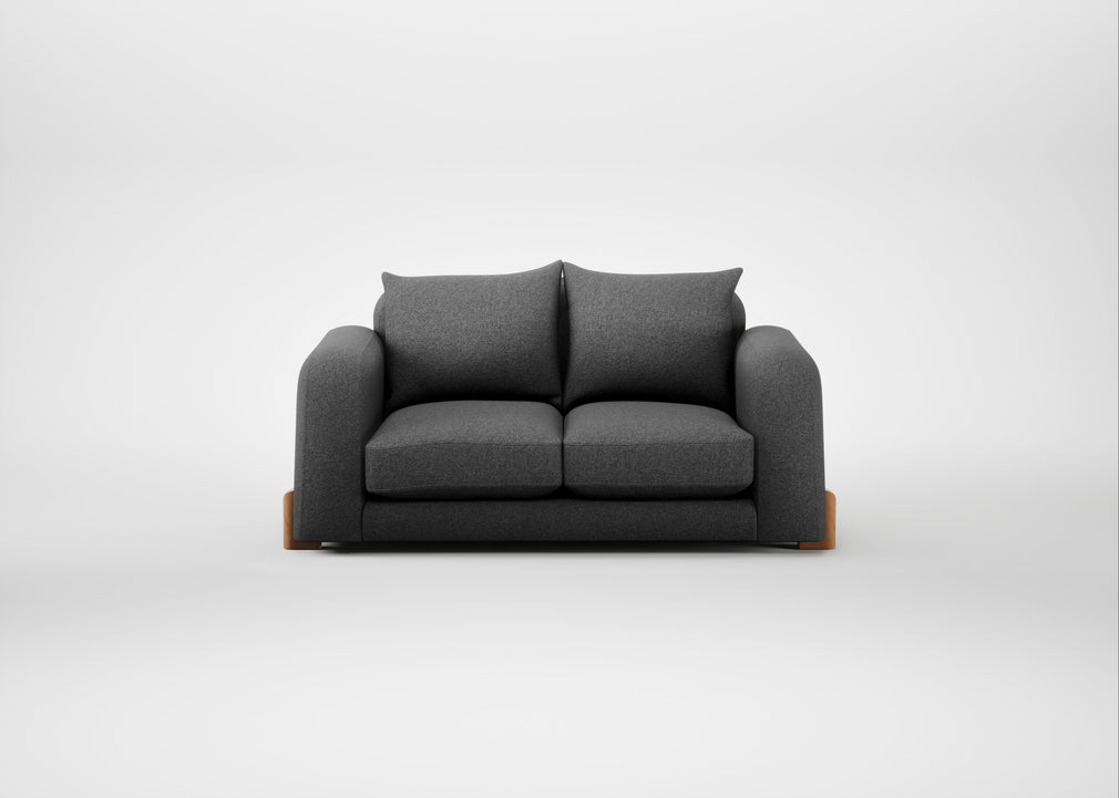Nuvola 2 Seater Sofa Melton Wool Shale / Natural