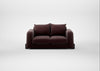 Nuvola 2 Seater Sofa Smart Luxe Velvet Acorn / Black