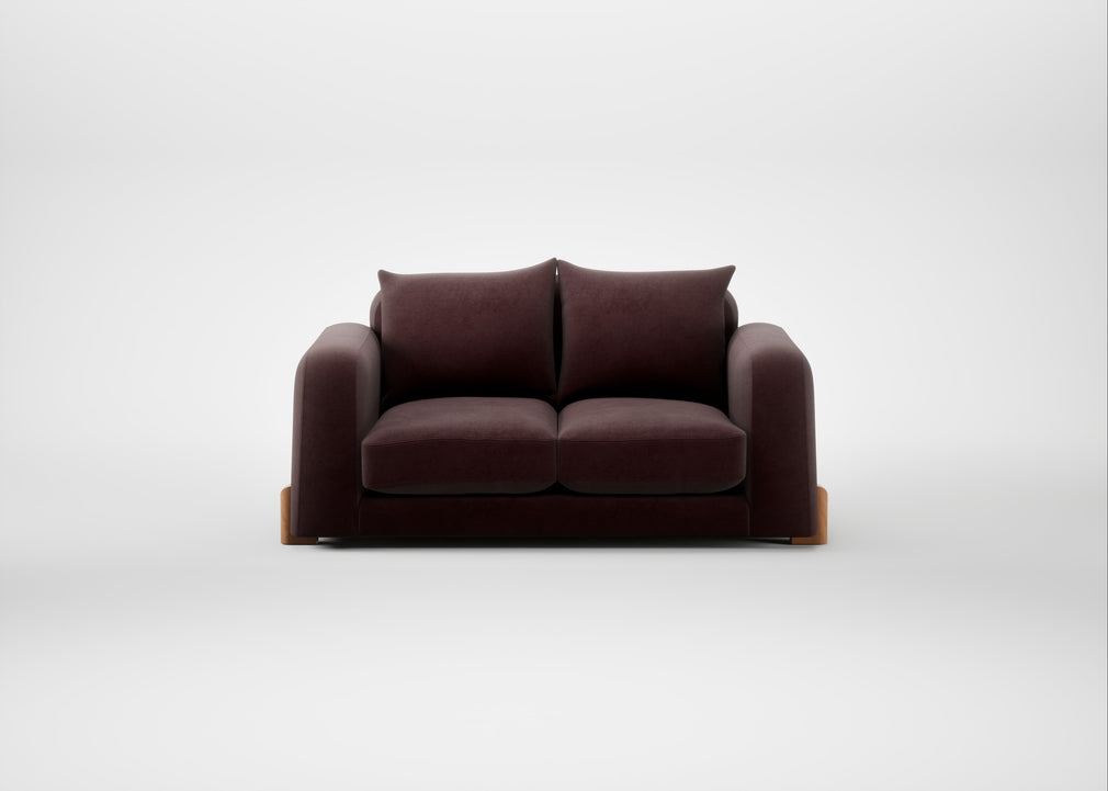 Nuvola 2 Seater Sofa Smart Luxe Velvet Acorn / Natural
