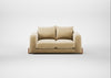 Nuvola 2 Seater Sofa Smart Luxe Velvet Biscuit / Natural