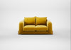 Nuvola 2 Seater Sofa Smart Luxe Velvet Canary / Natural