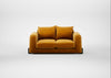 Nuvola 2 Seater Sofa Smart Luxe Velvet Cognac / Black