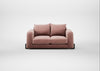 Nuvola 2 Seater Sofa Smart Luxe Velvet Dusky Pink / Black