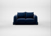 Nuvola 2 Seater Sofa Smart Luxe Velvet Midnight / Black