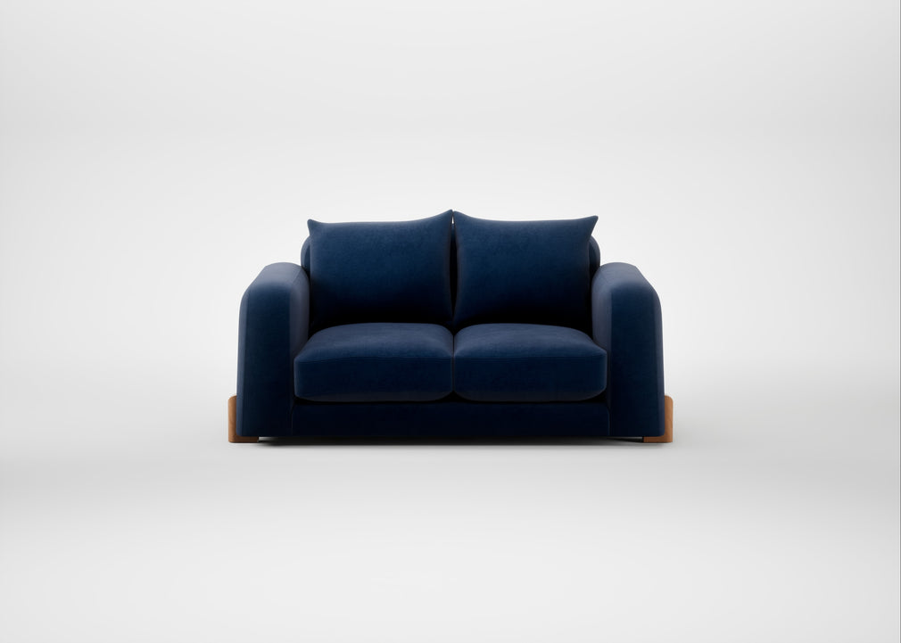 Nuvola 2 Seater Sofa Smart Luxe Velvet Midnight / Natural