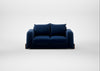 Nuvola 2 Seater Sofa Smart Luxe Velvet Midnight / Walnut Stained