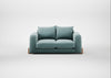Nuvola 2 Seater Sofa Smart Luxe Velvet Mineral Blue / Natural