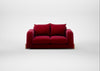 Nuvola 2 Seater Sofa Smart Luxe Velvet Mulberry / Natural