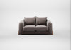 Nuvola 2 Seater Sofa Smart Luxe Velvet Mushroom / Natural