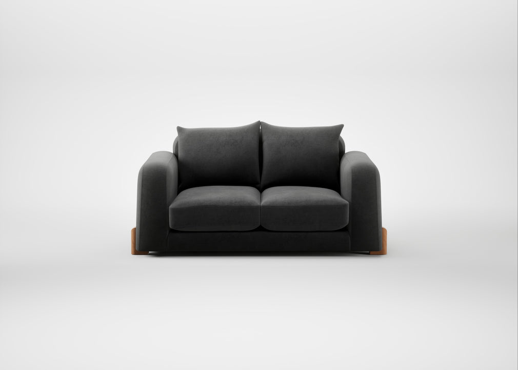 Nuvola 2 Seater Sofa Smart Luxe Velvet Nickel / Natural