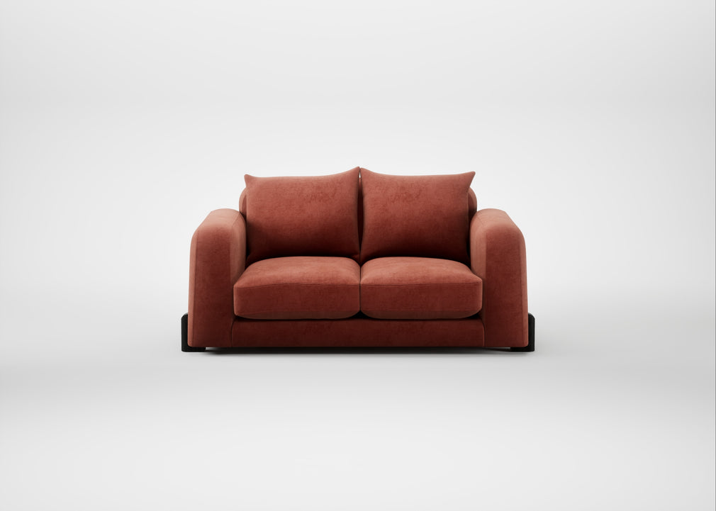 Nuvola 2 Seater Sofa Smart Luxe Velvet Tawny / Black