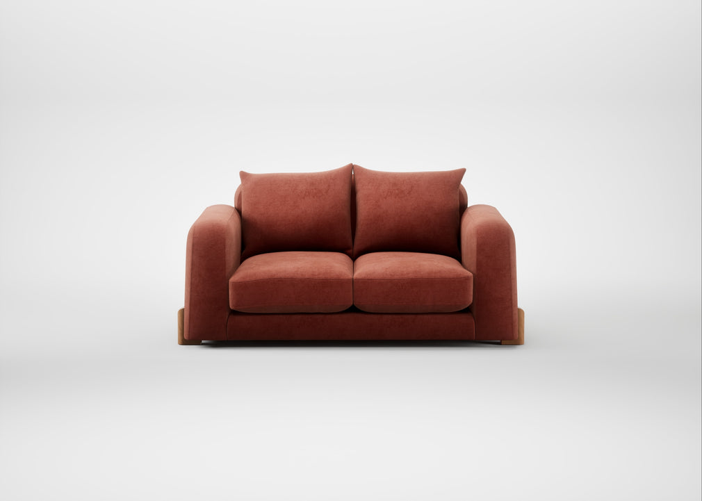 Nuvola 2 Seater Sofa Smart Luxe Velvet Tawny / Natural