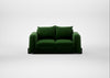 Nuvola 2 Seater Sofa Smart Velvet Forest / Black