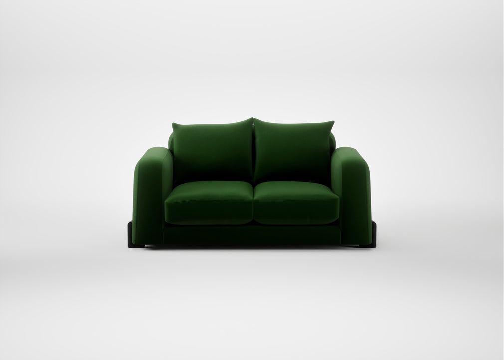 Nuvola 2 Seater Sofa Smart Velvet Forest / Black