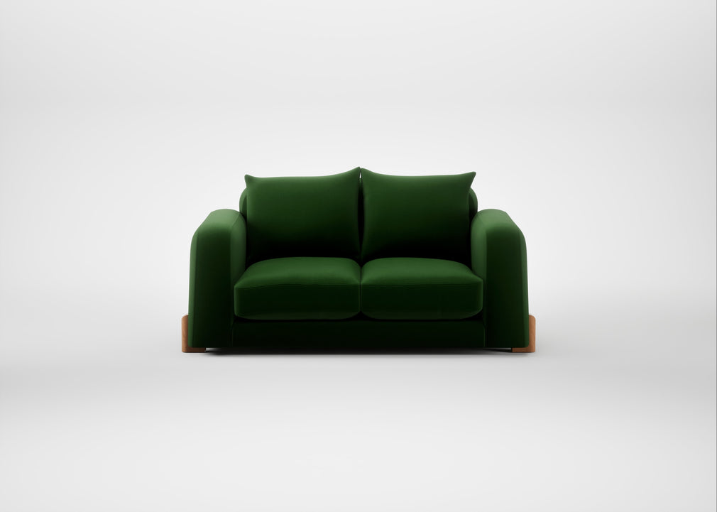 Nuvola 2 Seater Sofa Smart Velvet Forest / Natural