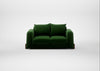 Nuvola 2 Seater Sofa Smart Velvet Forest / Walnut Stained