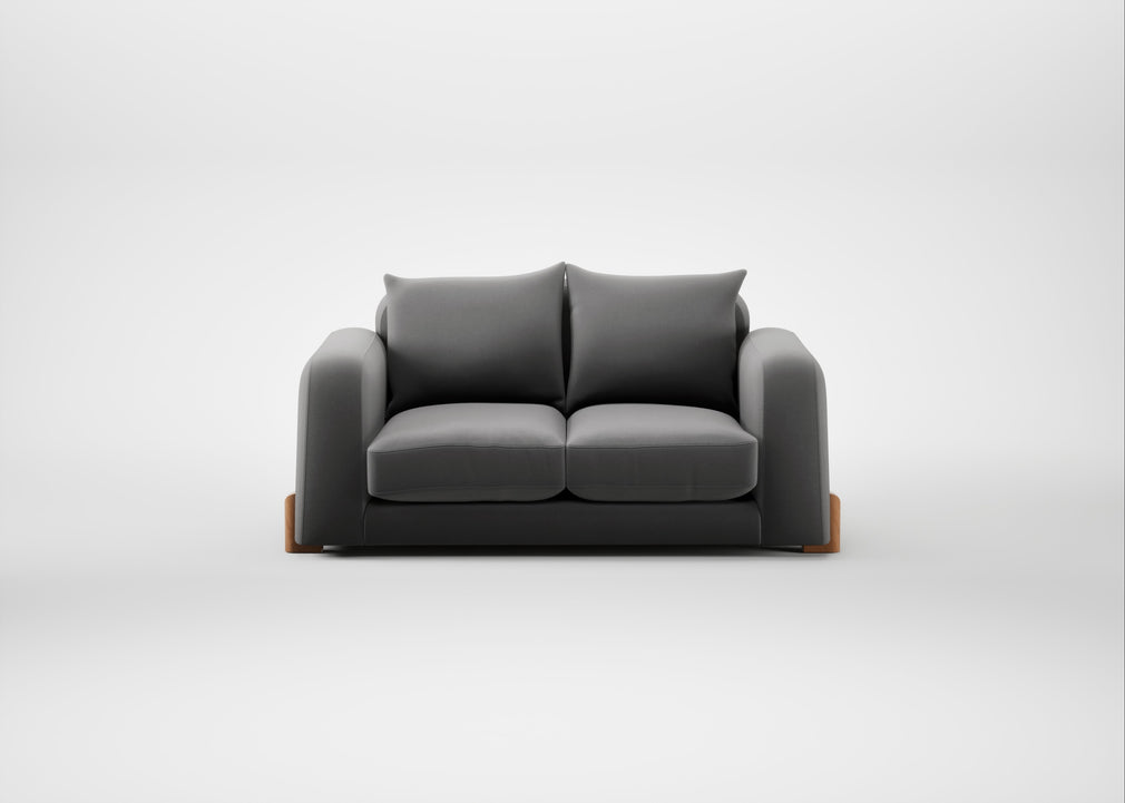 Nuvola 2 Seater Sofa Smart Velvet Mercury / Natural