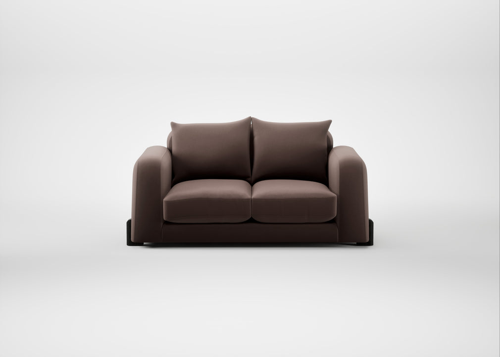 Nuvola 2 Seater Sofa Smart Velvet Mouse / Black