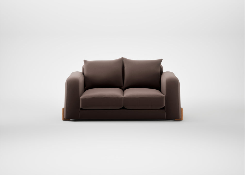 Nuvola 2 Seater Sofa Smart Velvet Mouse / Natural
