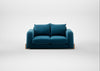 Nuvola 2 Seater Sofa Smart Velvet Ocean Blue / Natural