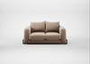 Nuvola 2 Seater Sofa Smart Velvet Pebble / Black