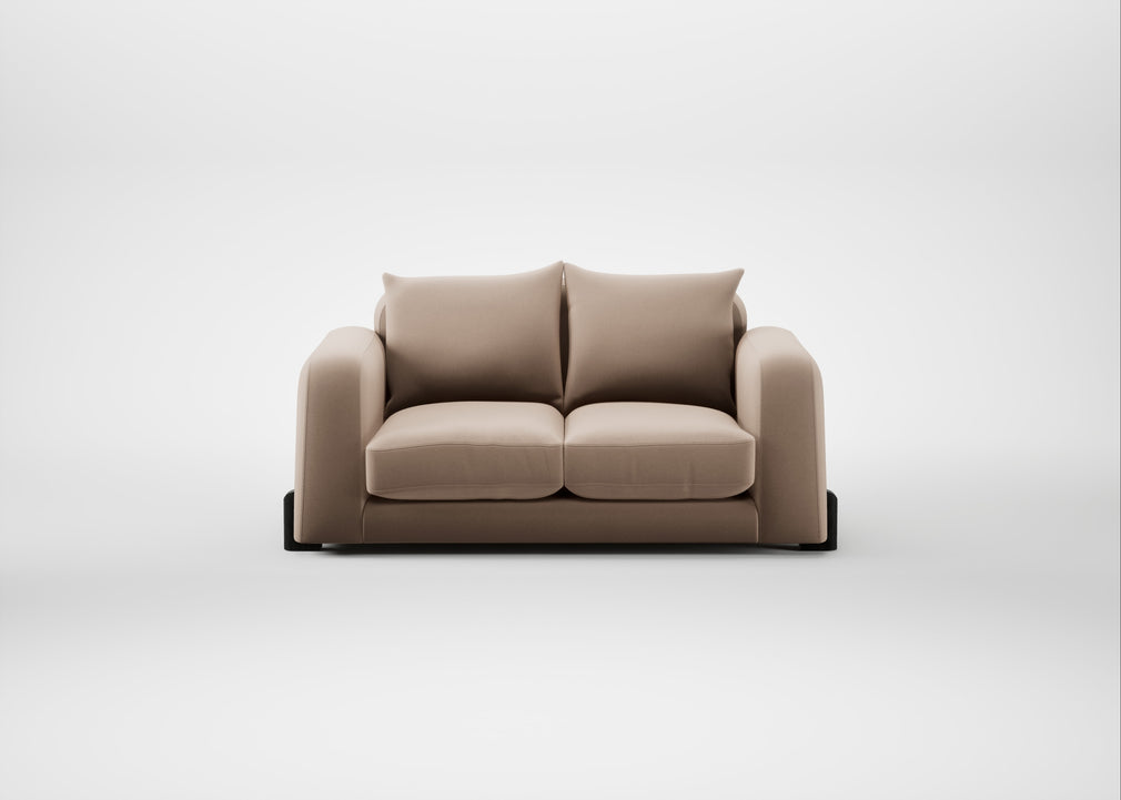 Nuvola 2 Seater Sofa Smart Velvet Pebble / Black