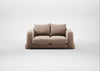 Nuvola 2 Seater Sofa Smart Velvet Pebble / Natural