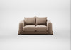 Nuvola 2 Seater Sofa Smart Velvet Pebble / Walnut Stained