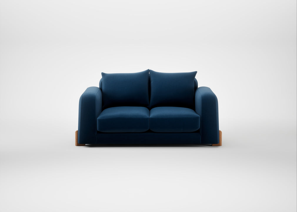 Nuvola 2 Seater Sofa Smart Velvet Petrol / Natural