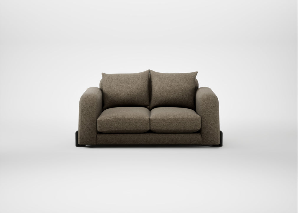 Nuvola 2 Seater Sofa Boucle Velvet Rocky / Black