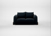 Nuvola 2 Seater Sofa Boucle Velvet Space / Walnut Stained