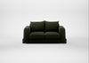 Nuvola 2 Seater Sofa Boucle Velvet Wilder / Black