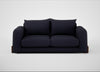 Nuvola 3 Seater Sofa Boucle Indigo / Walnut Stained