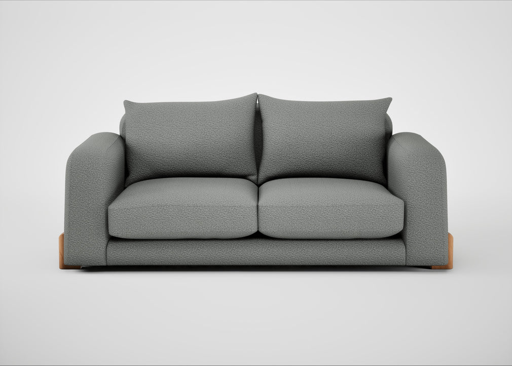 Nuvola 3 Seater Sofa Boucle Steel / Natural