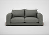 Nuvola 3 Seater Sofa Boucle Tweed Lapis / Walnut Stained