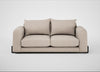 Nuvola 3 Seater Sofa Boucle Tweed Pearl / Black