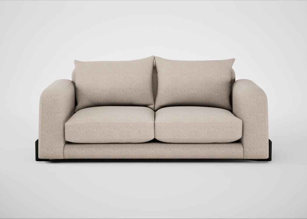 Nuvola 3 Seater Sofa Boucle Tweed Pearl / Black