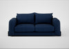 Nuvola 3 Seater Sofa Broad Weave Lagoon / Black