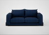 Nuvola 3 Seater Sofa Broad Weave Lagoon / Walnut Stained