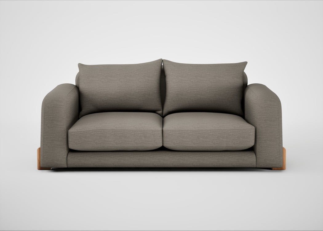 Nuvola 3 Seater Sofa Broad Weave Pebble / Natural