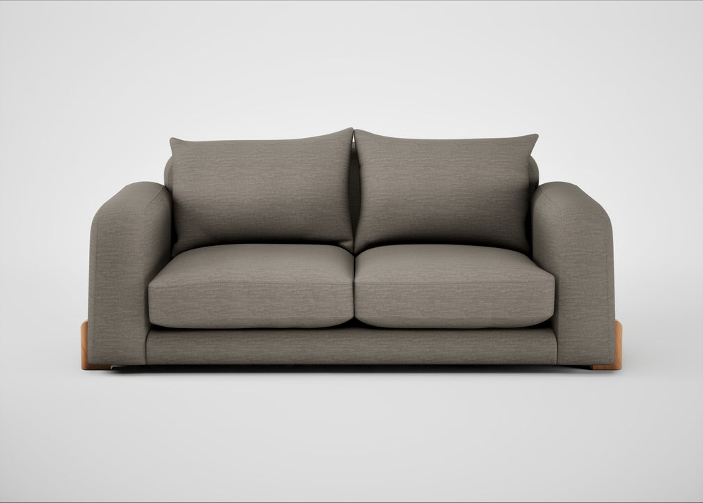 Nuvola 3 Seater Sofa Broad Weave Pebble / Natural