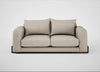 Nuvola 3 Seater Sofa Broad Weave Putty / Black