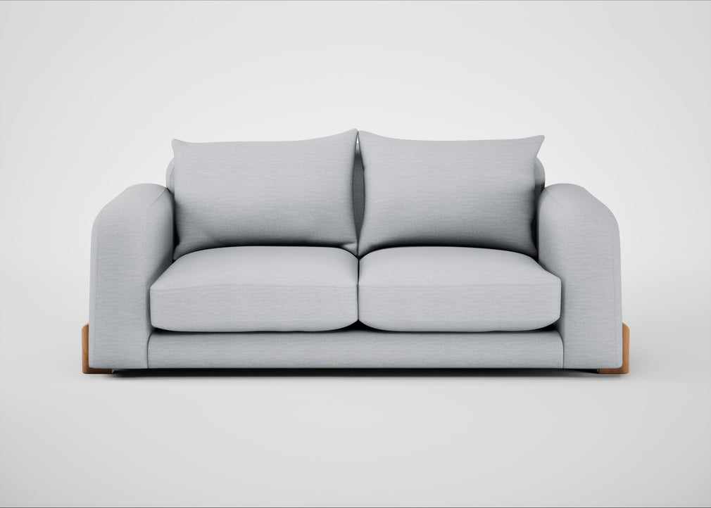 Nuvola 3 Seater Sofa Broad Weave Tin / Natural
